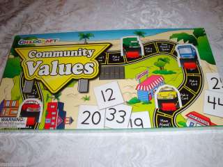 Childcraft Math Board Game   COMMUNITY VALUES [NEW]  