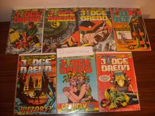 Eagle Comics   Lot Of 7 JUDGE DREDD Comics, RARE,Brian Bolland cover 
