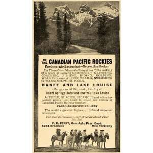   Railway Banff Springs Hotel   Original Print Ad