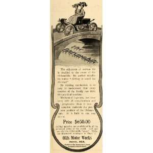  1903 Ad Olds Motor Works Oldsmobile Automobile Bridge 