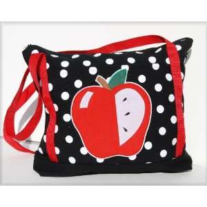  Teacher Tote Bag Polka Dots with Red Apple BBW76A 