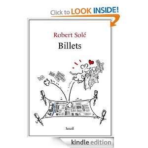 Billets (H.C. ESSAIS) (French Edition) Robert Solé  