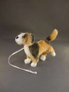 Very cute tagged plush dog for 8 doll by Madame Alexander/Doll is not 