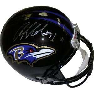  Aquan Boldin Signed Ravens Full Size Replica Helmet 