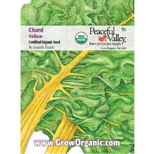  Organic Chard Seed Pack, Yellow: Patio, Lawn & Garden