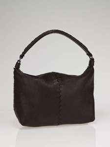 Bottega Veneta Ebano Cervo Leather Small Shoulder Bag  