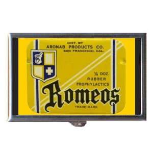  Vintage Condom Tin Romeos Coin, Mint or Pill Box Made in 