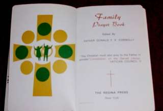 GORGEOUS! FAMILY PRAYER BOOK ~ 1967 CATHOLIC PRAYER BOOK   FR. DONALD 