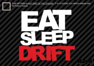 2x) Eat Sleep Drift Sticker Decal Die Cut #3 jdm drift  