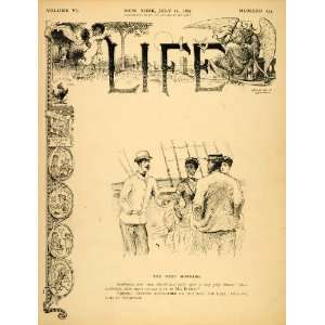  1885 Cover LIFE Next Morning Boat Savannah Mount Desert 