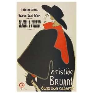    Henri De Toulouse Lautrec   Aristide Bruant: Home & Kitchen