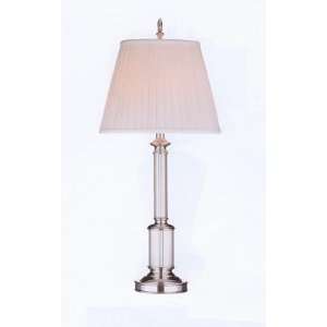  Modern Cylindrical Glass Table Lamp One Pair