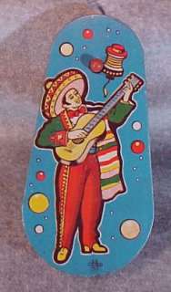   Conn USA Tin Toy New Years Noisemakers Musician Dancers made in USA