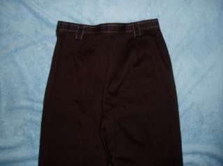 ALANNI by DONNY BROOK miss 8 brown stretch pants 28x31  