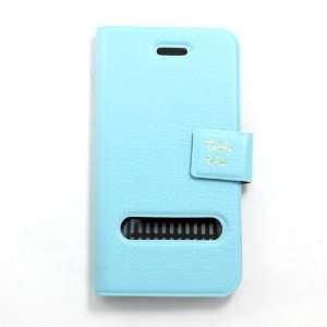  Product] Light Blue Ultra Super Thin Faux Leather Book Holder 