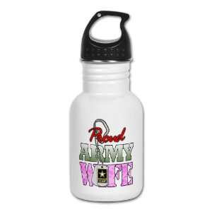  Kids Water Bottle Proud Army Wife: Everything Else