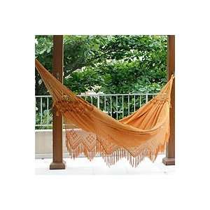  NOVICA Cotton hammock, Belem Sun
