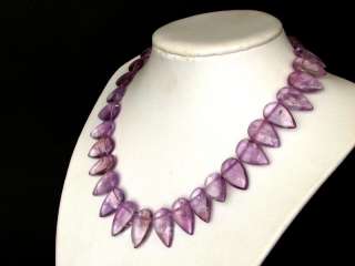 Necklace Light Amethyst 25mm Pointy Briolettes 925  