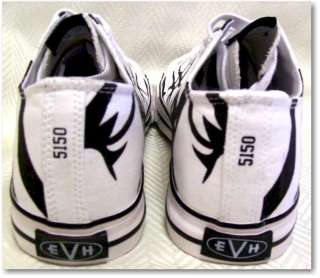EVH Eddie Van Halen BLK/WHT LOW Top Tennis Shoes  