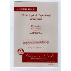   Psychiatry M.D. Cullen W. Irish, M.D. Hans Salye  Books