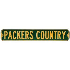  Green Bay Packers 36 x 6 NFL Steel Street Sign: Sports 