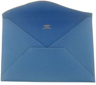   Blue Leather Envelope BRAND NEW SALE  Retail $690  