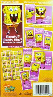 Spongebob Squarepants 30 Foil Valentine Cards w/Sticker  