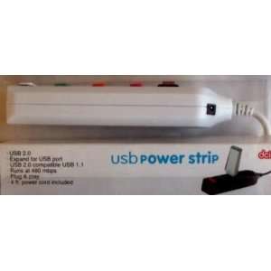  White USB Power Strip 