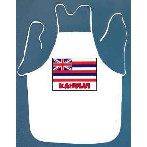  Kahului Hawaii BBQ Barbeque Apron with 2 Pockets White 