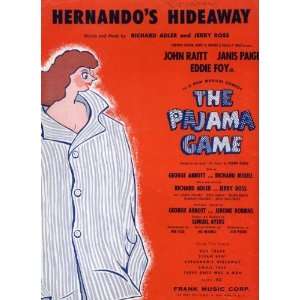 Hernandos Hideaway Vintage Sheet Music from The Pajama 
