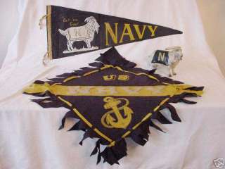 ANTIQUE US NAVY FOOTBALL GAME NAVAL ACADEMY MASCOT BILL THE GOAT 
