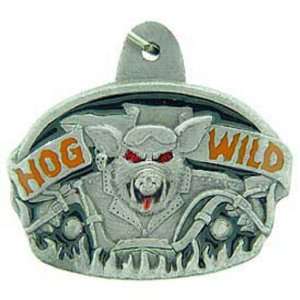 Hog Wild Enamel Keychain