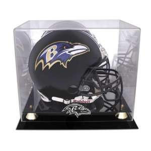  Golden Classic Football Helmet Ravens Logo Display Case 
