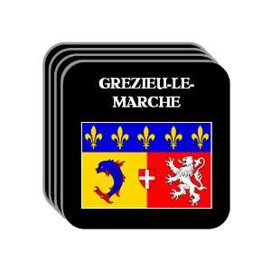  Rhone Alpes   GREZIEU LE MARCHE Set of 4 Mini Mousepad 