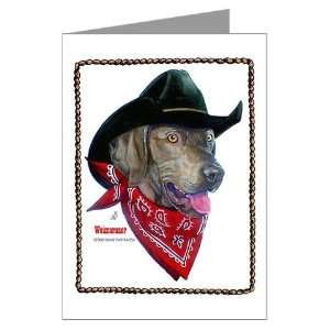  Weimaraner Cow Dog Funny Greeting Cards Pk of 10 by 
