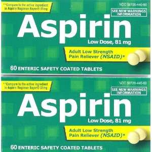  Developments Low Dose Aspirin 81mg, 60 Enteric Safety Coated Aspirin 