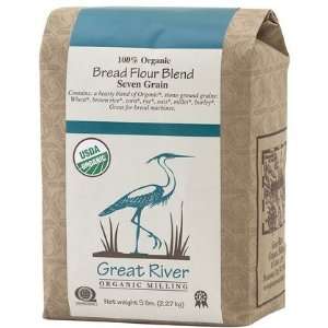 Great River Organic Milling 100% Organic Bread Flour Blend, Seven 