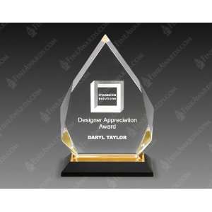  Gold Diamond Acrylic Award 