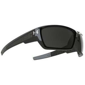  Under Armour Assert Sunglasses   Shiny Black with Grey 
