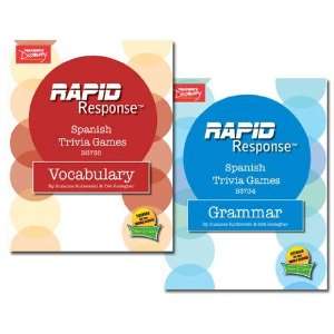  Rapid Response Set of 2 Spanish Trivia Books 