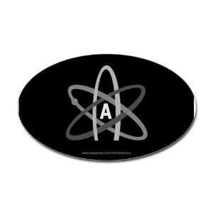  ATHEIST SYMBOL Religion Oval Sticker by  Arts 