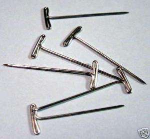 Upholstery Supplies Sewing Craft T Pins pk 100 1 1/2  