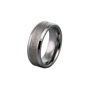 Tungsten FOREVER LOVE Laser Engraved Ring (Size 12) Available Size 8 