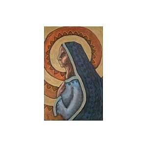  NOVICA Cubist Painting   Virgin of the Serpent