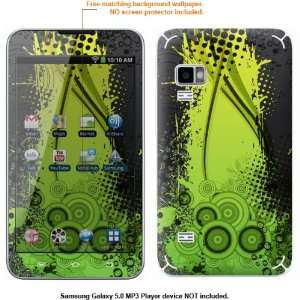 Protective Decal Skin Sticker for Samsung Galaxy 5.0 MP3 Player case 
