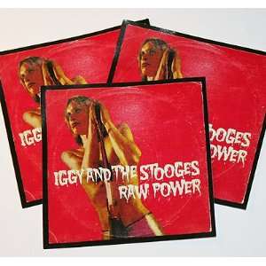  IGGY POP And The STOOGES Lot of (3) Raw Power Stickers 
