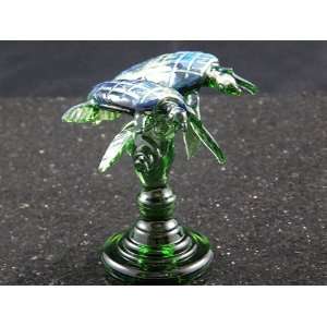   Paul Labrie   Small Double Turtle Art Glass Sculpture: Home & Kitchen