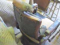 Vintage Kochs Wood Barber Chair  