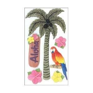    Jolees Parcel Le Grande Stickers Glitter Palm Tree