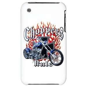  iPhone 3G Hard Case Choppers Rule Flaming Motorcycle and 